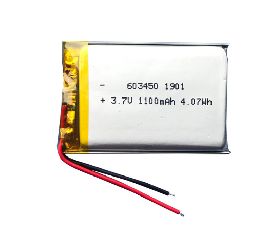603450 3.7V 1100mAh Lithium Polymer Battery 