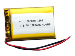 803050 3.7V 1200mAh Lithium Polymer Battery 