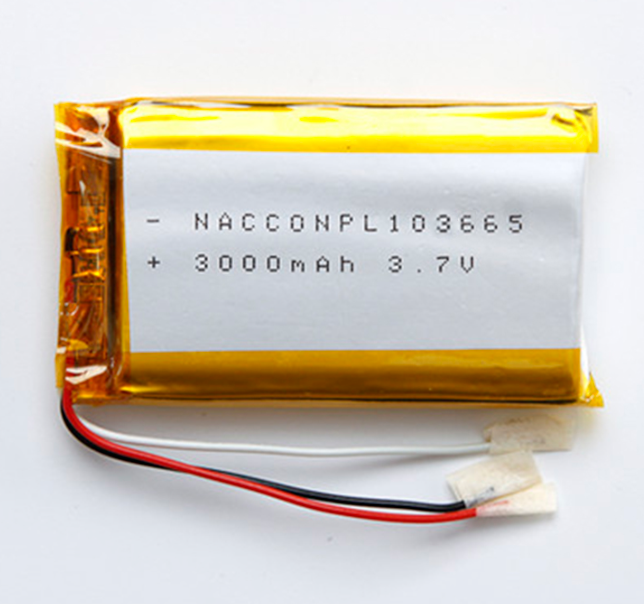 123656 3.7V 3000mAh Lithium Polymer Battery
